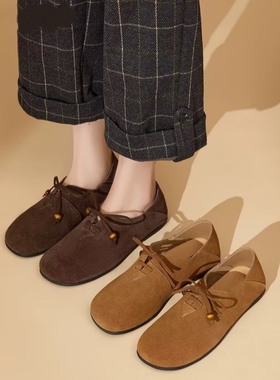 真皮！专柜商场撤柜断码懒人一脚蹬舒适复古勃肯鞋女Z1-86277-2