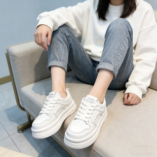 特价 专柜断码 女鞋 休闲鞋 MS60680 真皮牛皮 女板鞋 厚底小白鞋