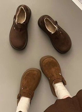 真皮羊羔毛勃肯鞋！专柜商场撤柜女鞋冬季保暖洋气时尚GNR80239