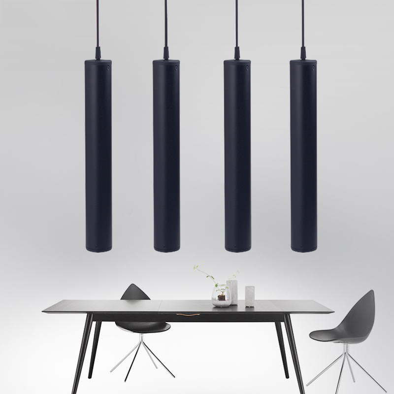 led餐厅圆柱形明装吊灯
