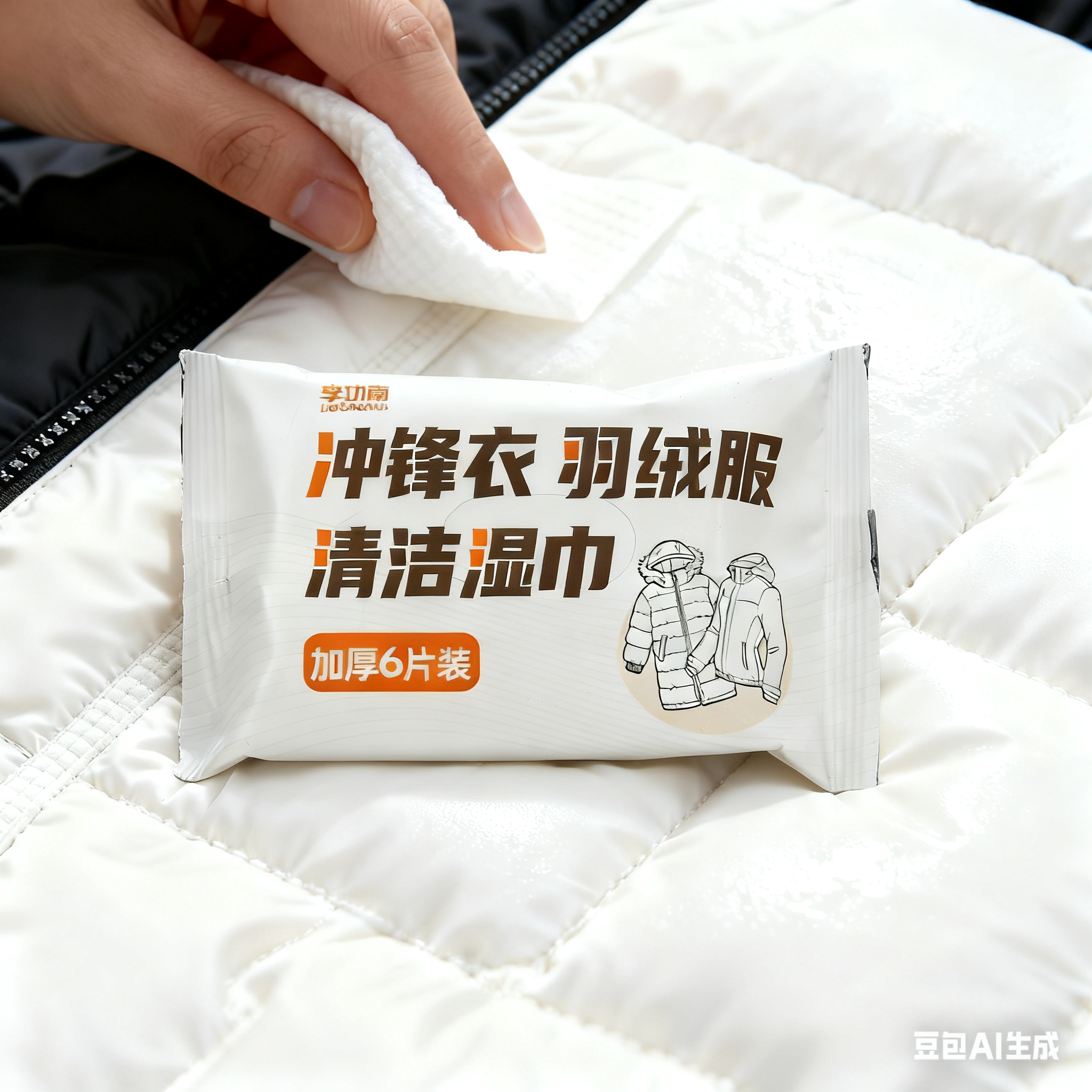 非常厚】李功南羽绒服清洁湿巾去污3D高摩擦无纺布可擦冲锋衣鞋靴