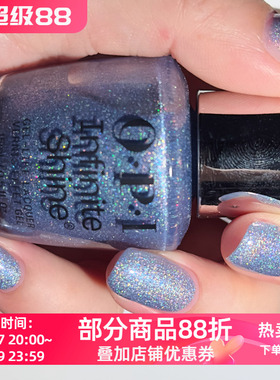 OPI指甲油2025圣诞限量 紫雾七彩碎钻HRS19 Put the Icy in Spicy