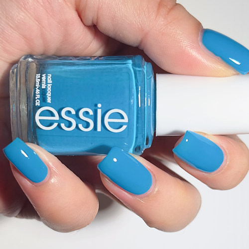 美国正品指甲油775 offbeat chic不可剥湖蓝色天蓝色冷色系春夏