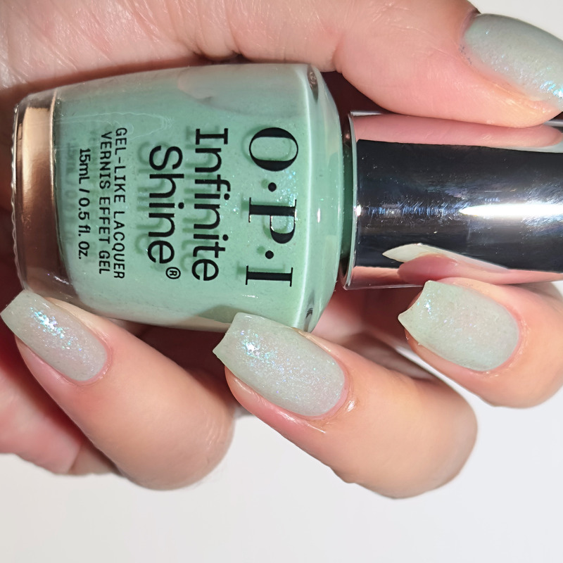 美国Opi微光疗指甲油快干免烤 千草绿 ISL169 Teals Familiar