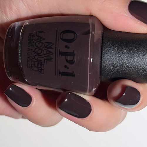 OPI F004经典油性指甲油 深灰调土棕暗咖色免烤秋冬漆光显白甲油