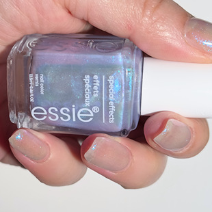 美国essie指甲油银标30ethereal escape淡紫调的虹彩珍珠玻璃糖纸