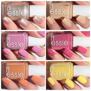 金色黄色免照灯无毒8free 新品 美国essie指甲油 2024夏季