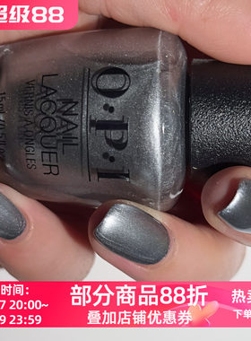 美国OPI指甲油F024 Chrome Clawz高反射金属银液态金属的镜面效果