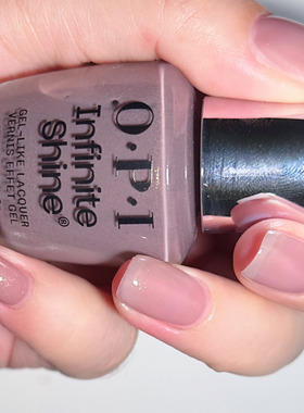 美国OPI甲油微光疗持久快干优雅灰紫粉ISL184 Track Suited Cutie