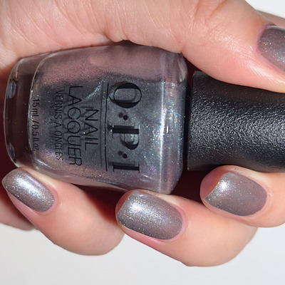 OPI指甲油2025圣诞限量 赛博朋克银色星辰 HRS01 OPI’m Frosted
