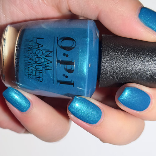 美国OPI指甲油 蓝闪 B54 Teal the Cows Come Homethe
