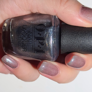 暗夜银河璀璨碳灰紫闪 the MI08 nails runway opi 美国OPI指甲油