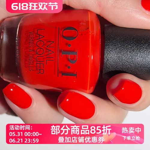 美国OPI指甲油F006 Rust & Relaxation 暖调砖红/铁锈红慵懒复古