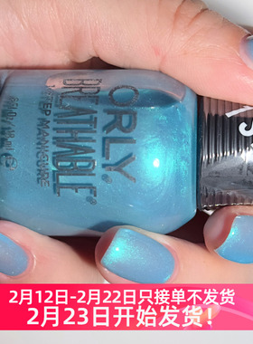 绝版!ORLY指甲油透气12free 晶莹冰川蓝2060042 Surf's You Right