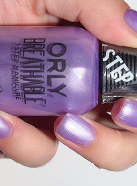 美国orly指甲油 透气系列 12free 霞光紫 2060047 just squid-ing