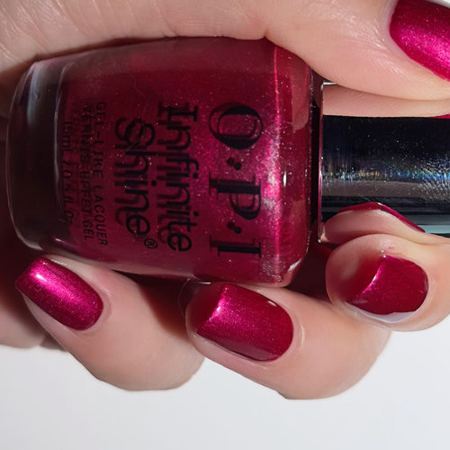 OPI ISL152火龙果玫红指甲油 树莓金属细闪黄皮显白春夏免烤甲油