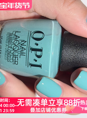 美国OPI指甲油 薄荷蓝绿色 L24 CLOSER THAN YOU MIGHT BELEM