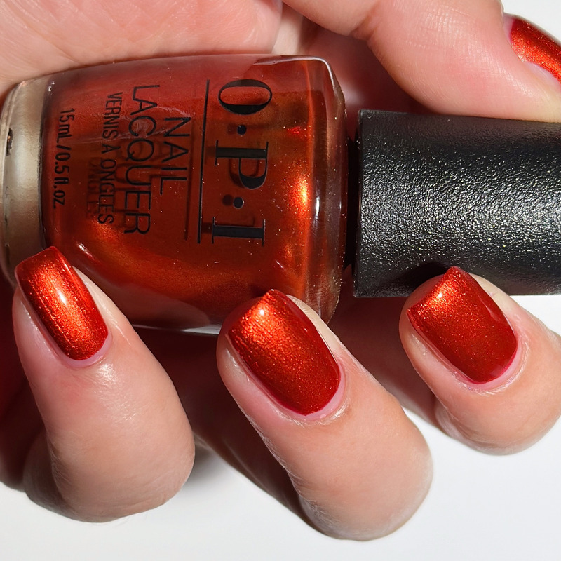 傲碧爱原装OPI指甲油F020 Liquid Fire显白气质持久美甲女脚