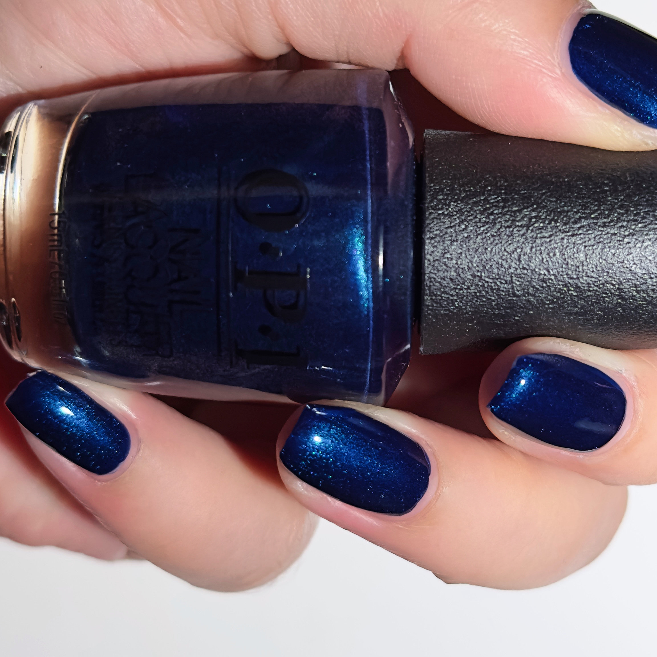 美国OPI指甲油 I47 Yoga-ta Get this Blue! 珠光午夜蓝