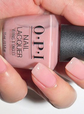 美国OPI指甲油自然美甲透明裸粉色SH4 bare my soul免照灯无毒