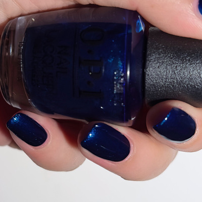 美国OPI指甲油 I47 Yoga-ta Get this Blue! 珠光午夜蓝