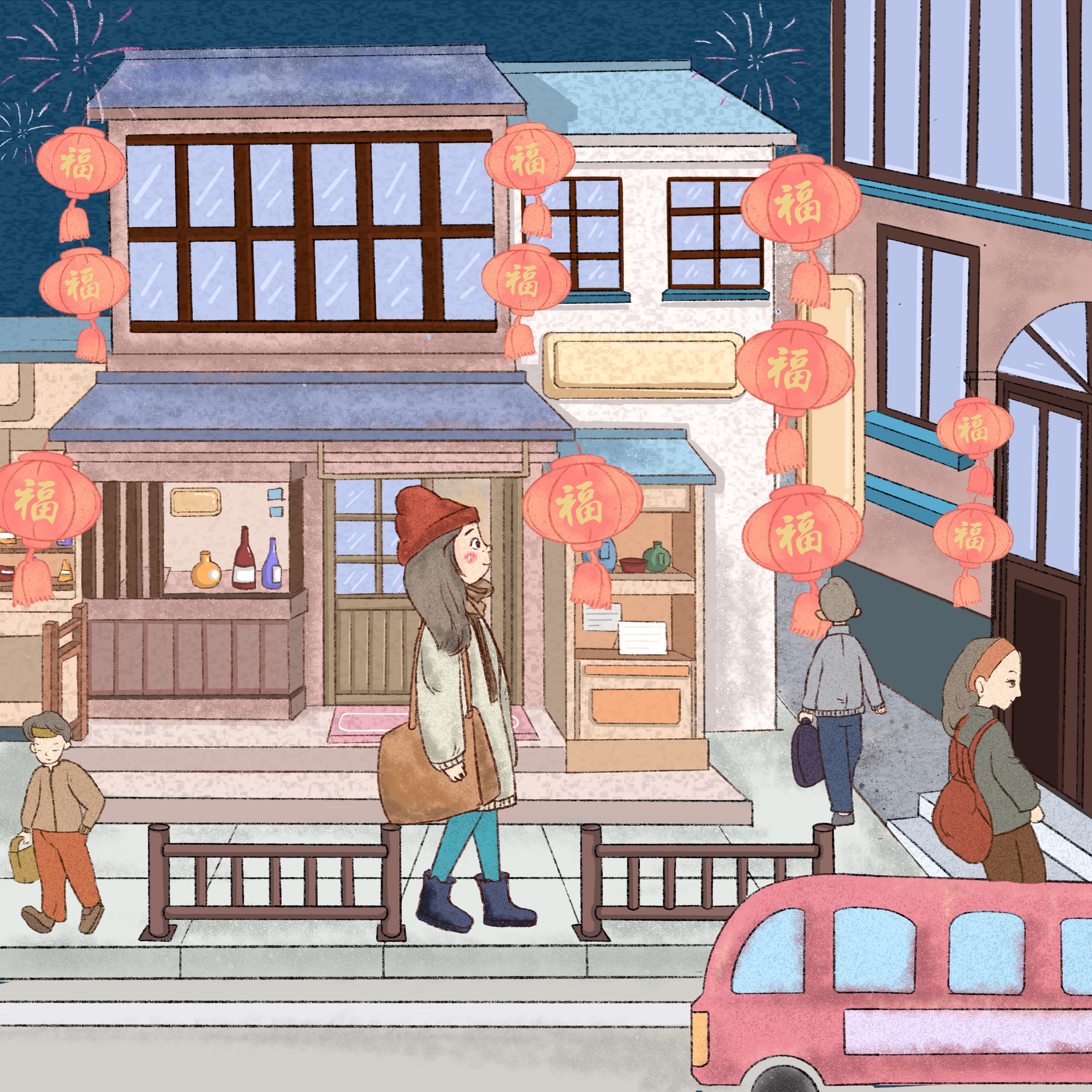 原创设计手绘儿童绘本画集卡通Q版可爱萌态搞怪水彩背景插画约稿