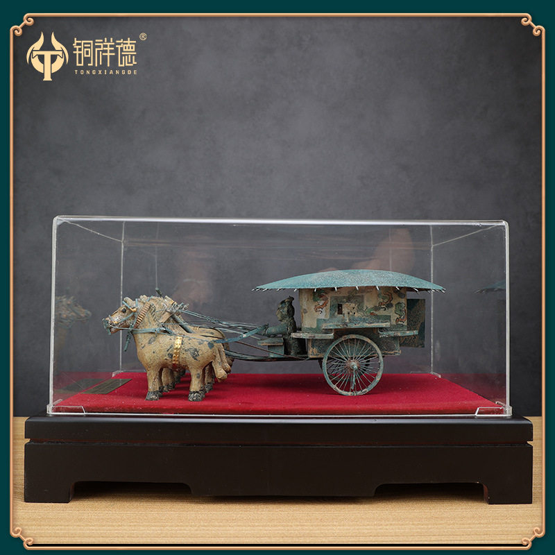 秦始皇陵 青铜铜车马古摆件西安兵马俑旅游纪念品特色出国礼品