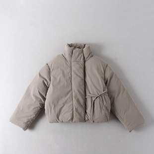 戏班牙单！门店649！ 女立领泡芙款系带加厚蓬松保暖短款棉衣棉服