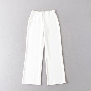 长裤 女气质温婉高腰直筒灯芯绒弹力休闲裤 门店199 戏班牙单