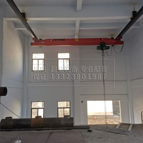自来水厂污水厂LX悬挂单梁起重机提升泵房管道间行车工字钢安装