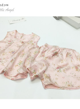 宝宝真丝衣服薄款童装背心女童