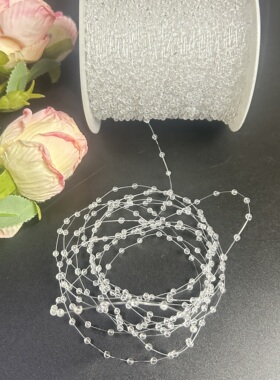 3mm满天星鱼线珍珠链条手工diy材料花卉水母灯婚庆鲜花装饰配件