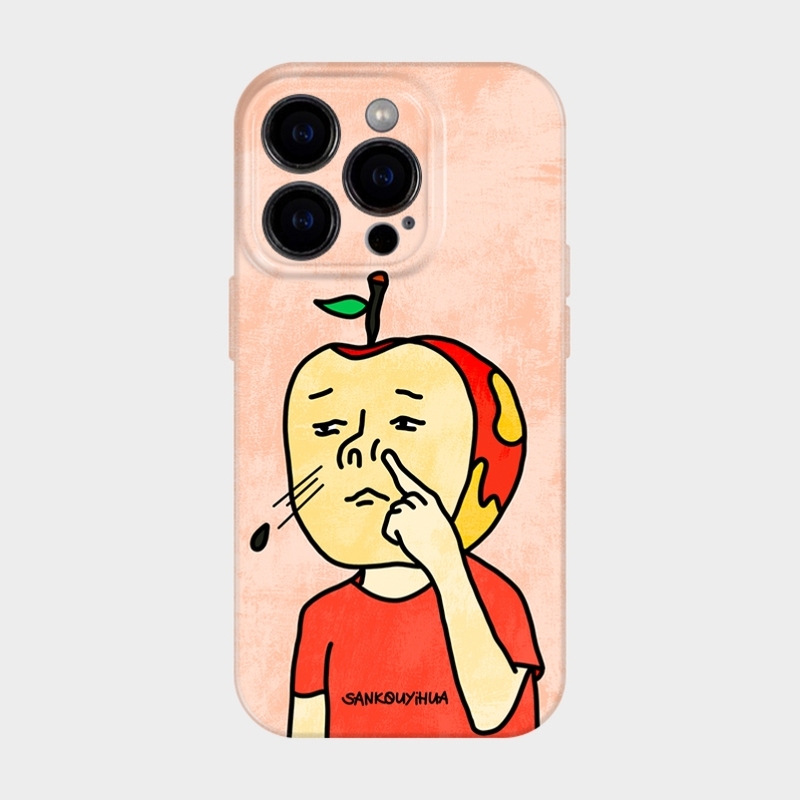 Saone的壳平静的疯感适用iphone16苹果15promax手机保护壳14可爱搞怪沙雕13趣味荣耀恶搞12小众不撞款华为pur