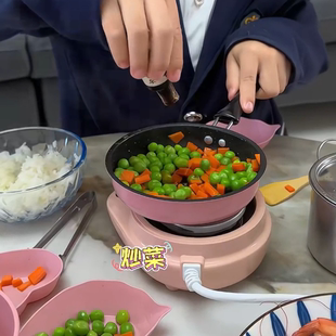 可做饭厨具劳动课煮饭套装 迷你小厨房真煮全套玩具儿童3 岁