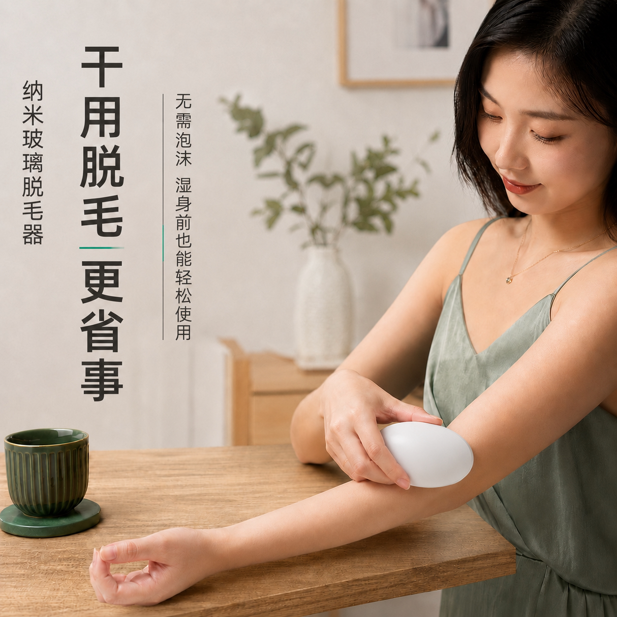 纳米玻璃女用无痛不伤肤剃毛器
