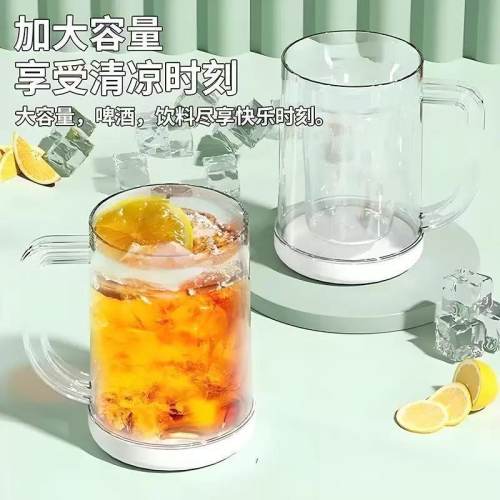 创意水杯双层冰箱冷冻杯子冷饮杯