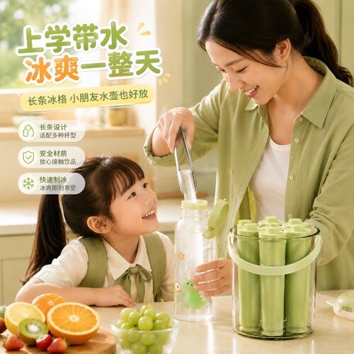 食品级硅胶长条冰格冰箱冷冻