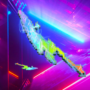 烦人的村民战神之刃手办我的世界史蒂夫大型战神之刃蛇刃拼装积木