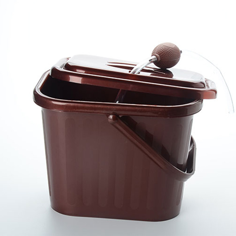 带盖茶桶茶渣桶塑料加厚小号方形圆形排水桶茶水桶茶盘接水桶包邮