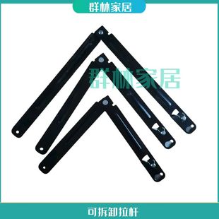 伸缩升降折叠多功能竹节拉杆梯子配件撑杆镀锌材质加厚拆卸拉条板