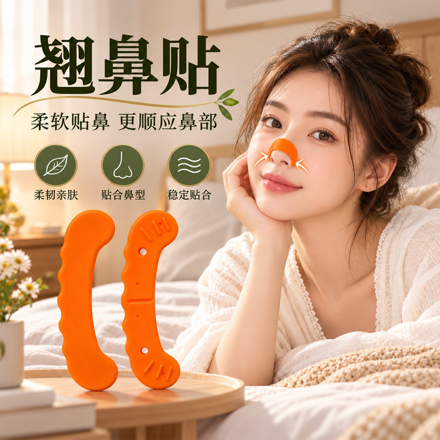 升级二代物理随心折翘鼻贴可塑形鼻贴美鼻贴鼻梁塑型贴通用翘鼻贴