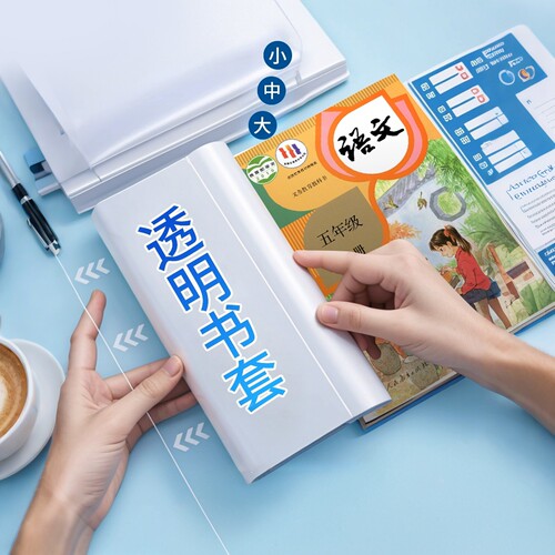 包书皮书套透明加厚书本保护套小学生适用书套本子课本保护膜书壳