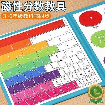 数学教具分数学习盘磁性