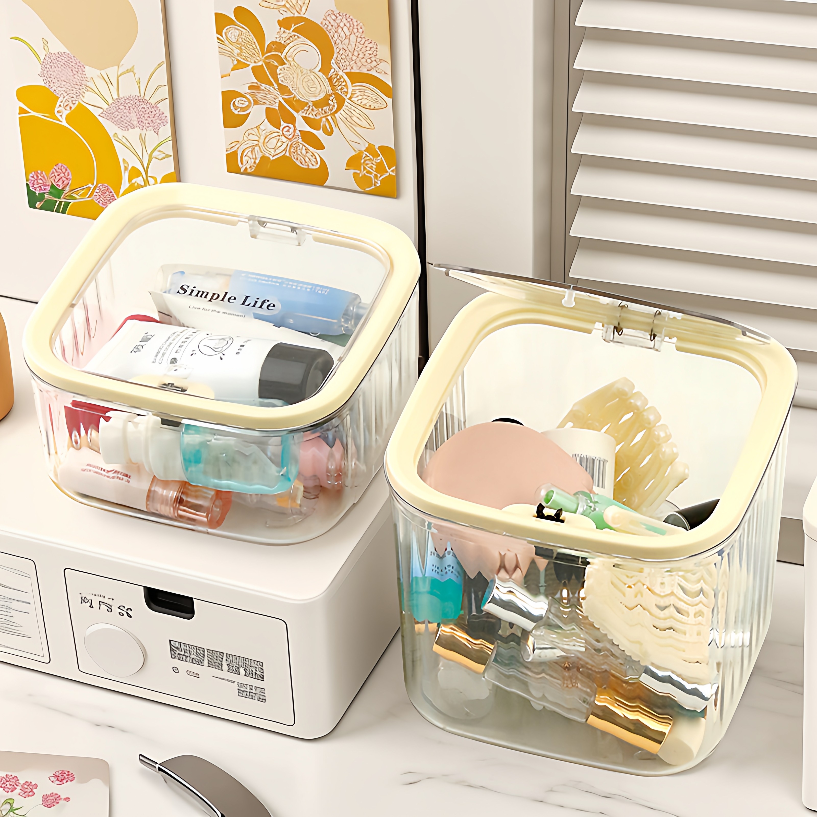 次抛精华收纳盒子桌面亚克力透明桌上化妆品护肤小样小杂物置物架,收纳整理,桌面收纳盒,淘宝优惠券,粉丝福利购,淘宝优惠卷