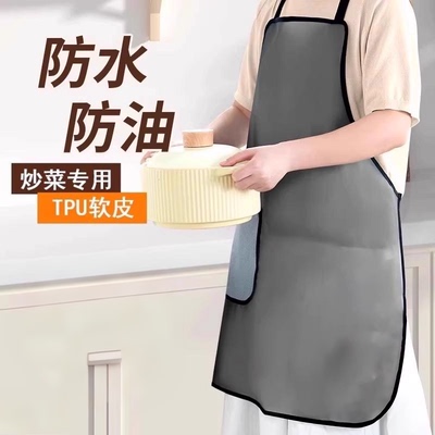 厨房做饭围裙无袖防水围腰