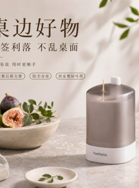 按压自动弹出轻奢牙签盒