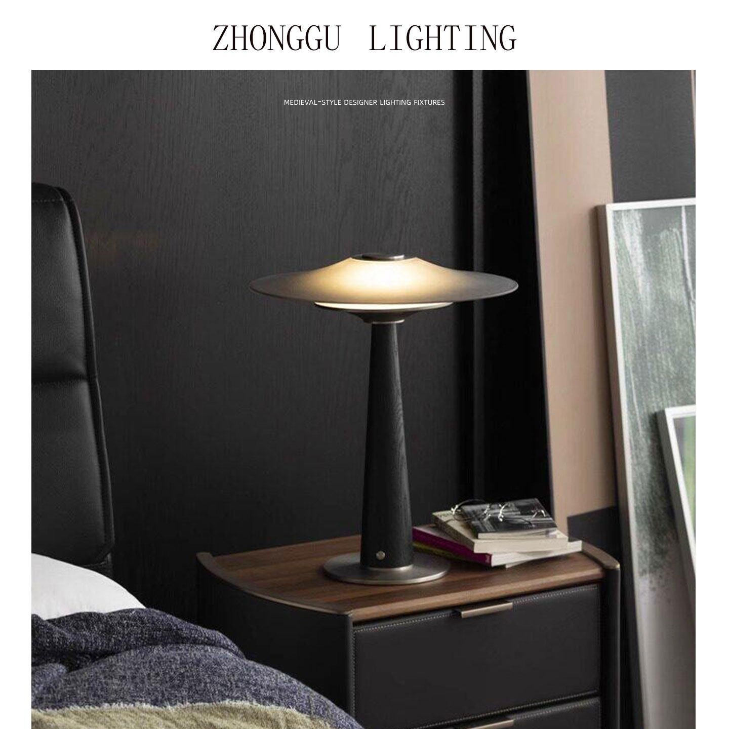 handsome工业风台灯玻璃创意精致现代床头灯高级感氛围灯乔迁礼品