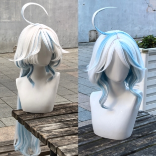 毛娘接单原神水神枫丹芙宁娜cos假发定制cosplay角色二次元造型约