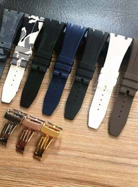 适用AP爱彼皇家橡树硅胶橡胶26mm28原款表带15400/26331/26239