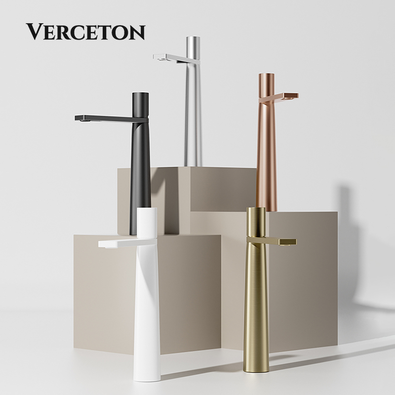 创意极简高级感冷热全铜水龙头